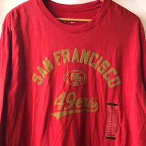 SF 49ers Nike Long Sleeve Tee Shirt